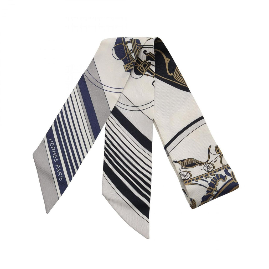 Hermes Scarf Twill Ex Libris Silk