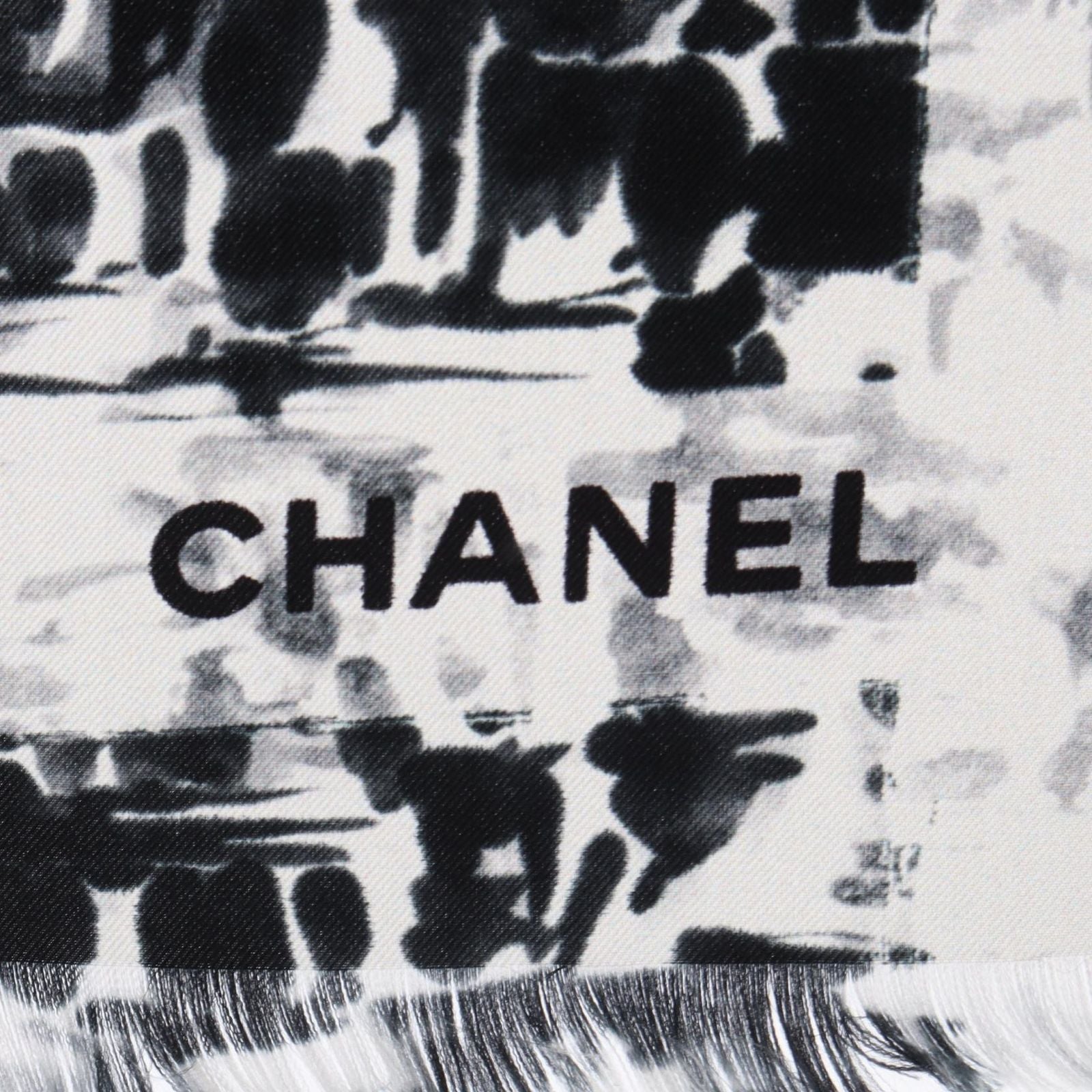 Chanel Scarf CC Logo Silk — view 4