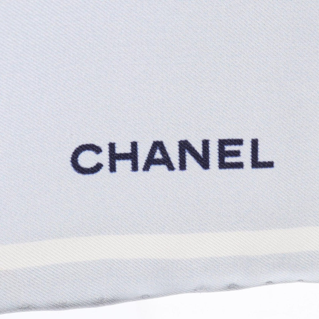 Chanel Scarf CC Logo All Over Silk — view 4