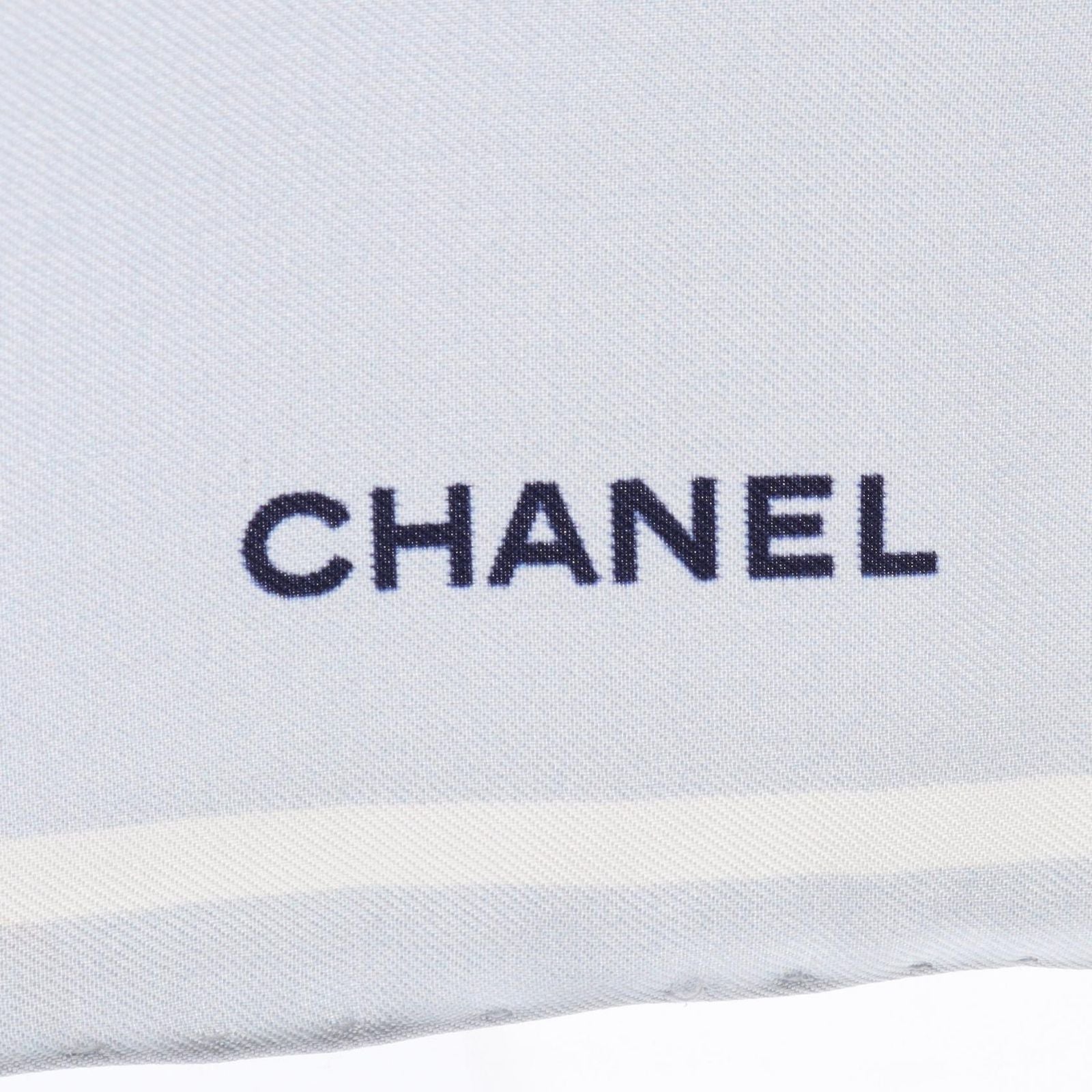 Chanel Scarf CC Logo All Over Silk — view 4