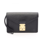 Louis Vuitton Clutch Series Dragonne Noir Leather Pochette