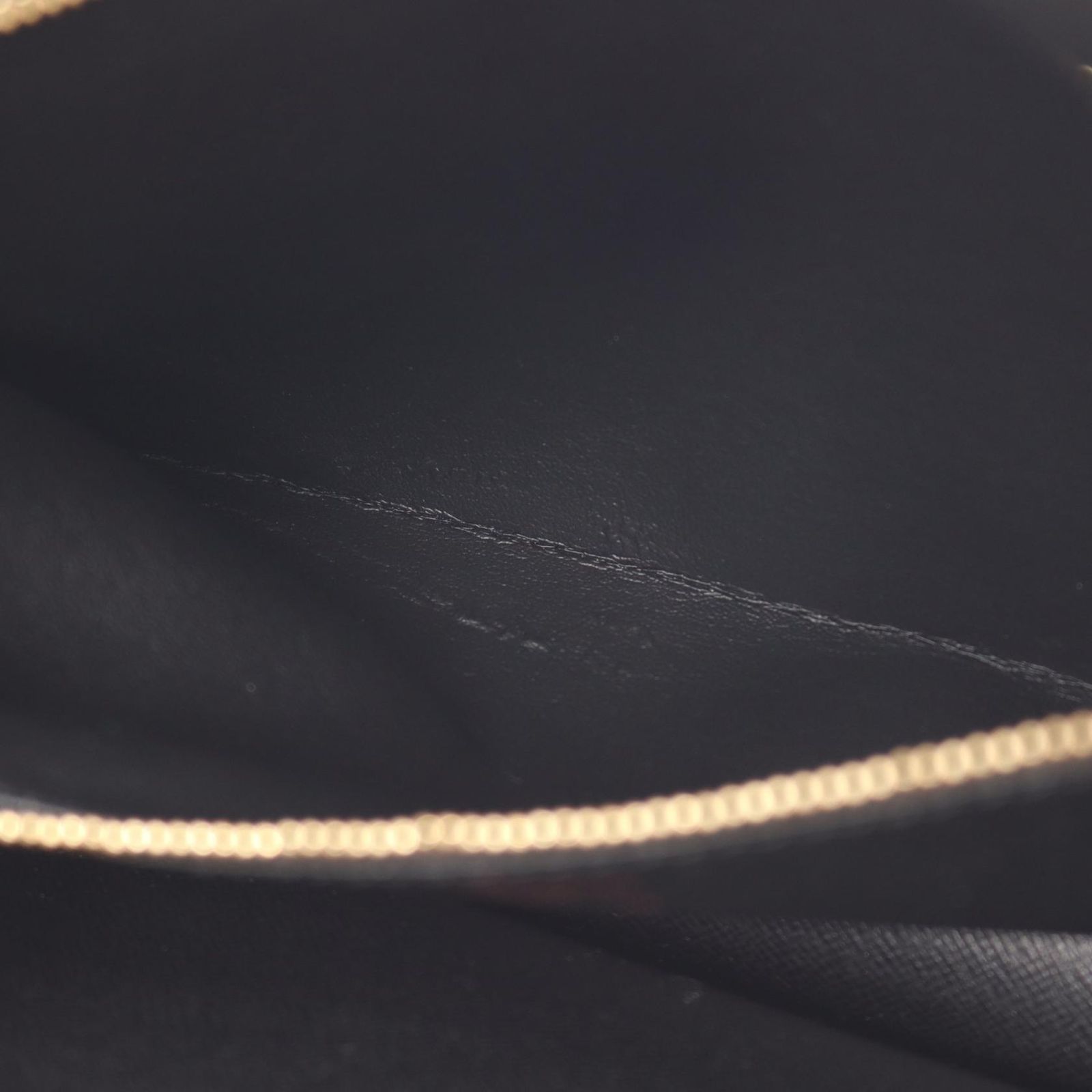 Louis Vuitton Clutch Series Dragonne Noir Leather Pochette — view 6