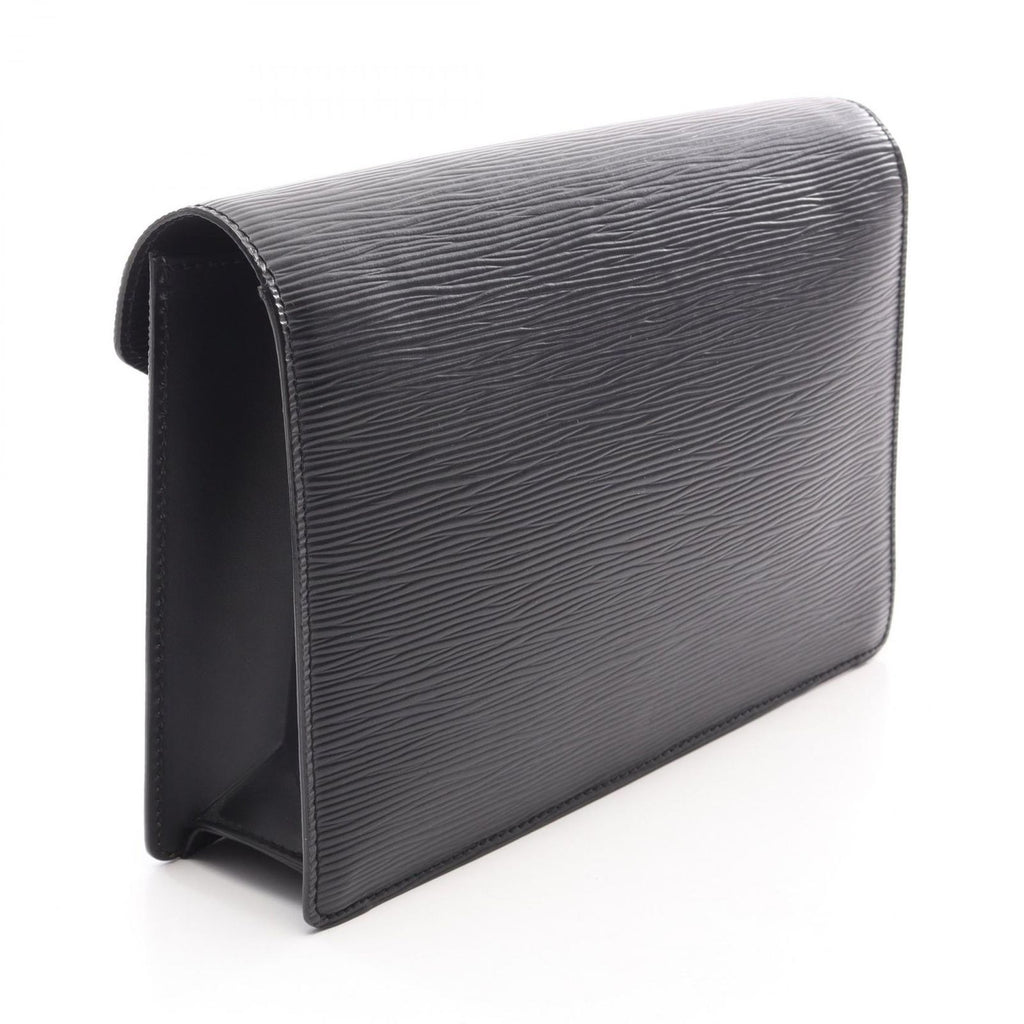 Louis Vuitton Clutch Series Dragonne Noir Leather Pochette — view 2