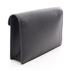 Louis Vuitton Clutch Series Dragonne Noir Leather Pochette — view 2