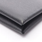 Hermes Coin Case Calvi Black Leather — view 8