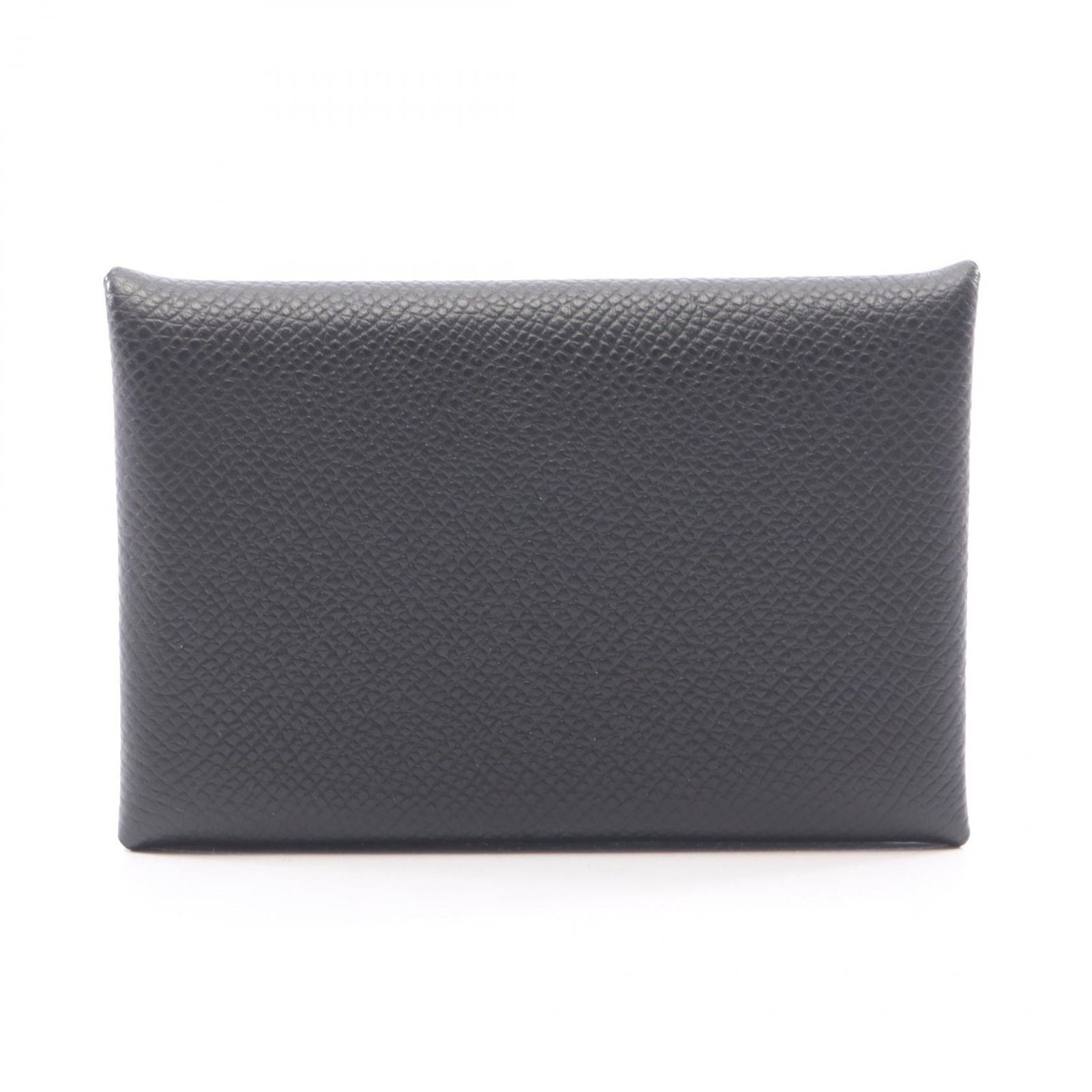 Hermes Coin Case Calvi Black Leather