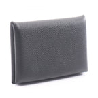 Hermes Coin Case Calvi Black Leather — view 2