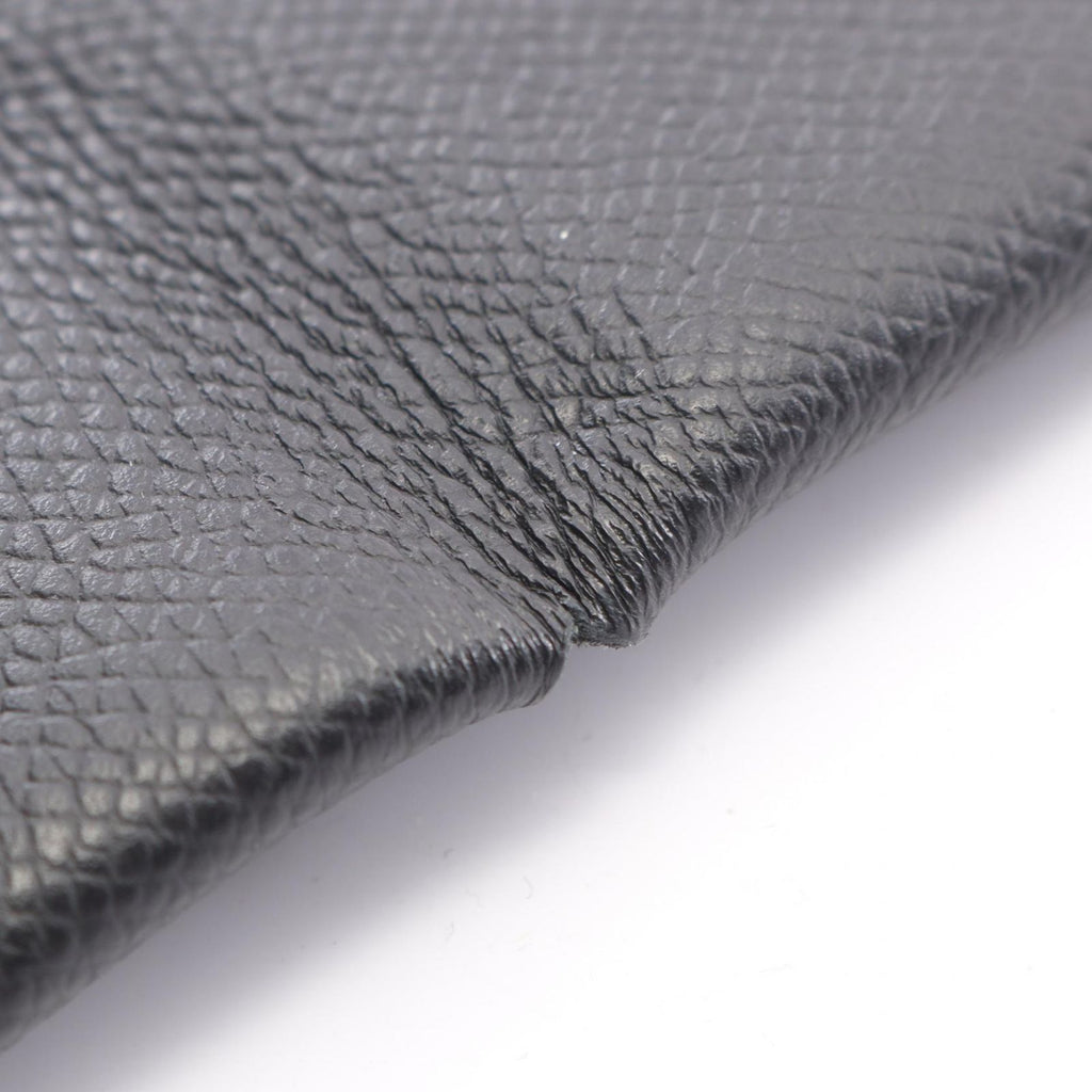 Hermes Coin Case Calvi Black Leather — view 7
