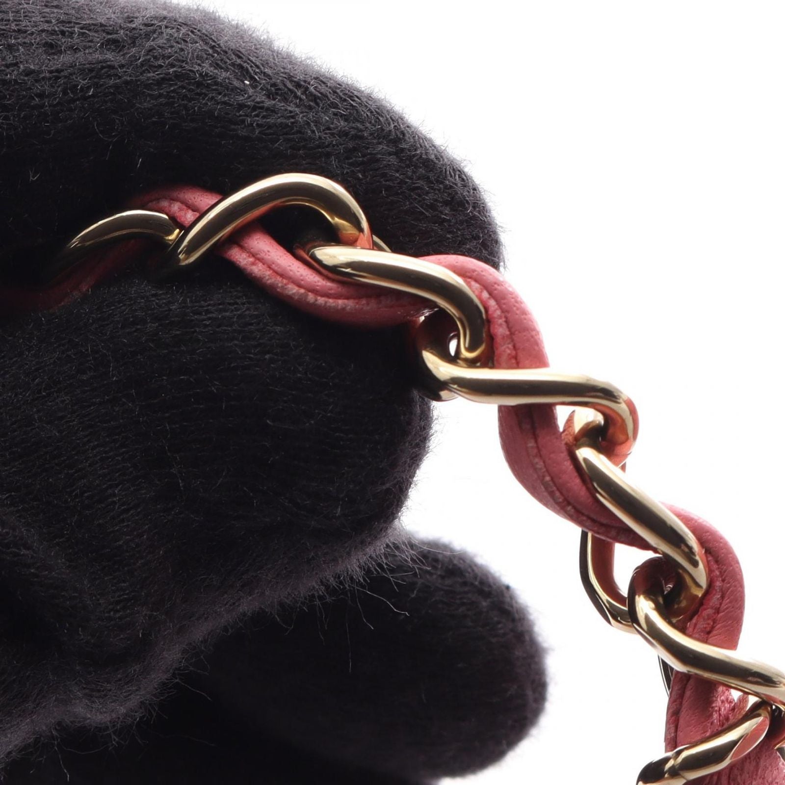 Chanel Shoulder Bag Mini Quilted Pink Lambskin Chain — view 8