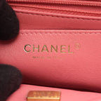 Chanel Shoulder Bag Mini Quilted Pink Lambskin Chain — view 4