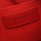 Chanel Shoulder Bag Quilted Red Lambskin Drawstring Bucket Bag AS1801 — view 4