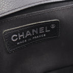 Chanel Shoulder Bag Boy Small Black Caviar Leather Boy Stitch Chain — view 4
