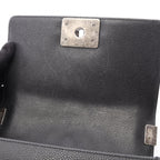 Chanel Shoulder Bag Boy Small Black Caviar Leather Boy Stitch Chain — view 6