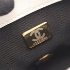 Chanel Shoulder Bag Mini Quilted White Caviar Leather Small Flap Chain — view 5