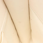 Chanel Shoulder Bag Quilted 2-Way White Calf Fabric — view 6