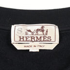 Hermes Sweatshirt Etriers Decales Leather Patch Brushed Lining Cotton — view 3