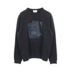 Hermes Sweatshirt Etriers Decales Leather Patch Brushed Lining Cotton