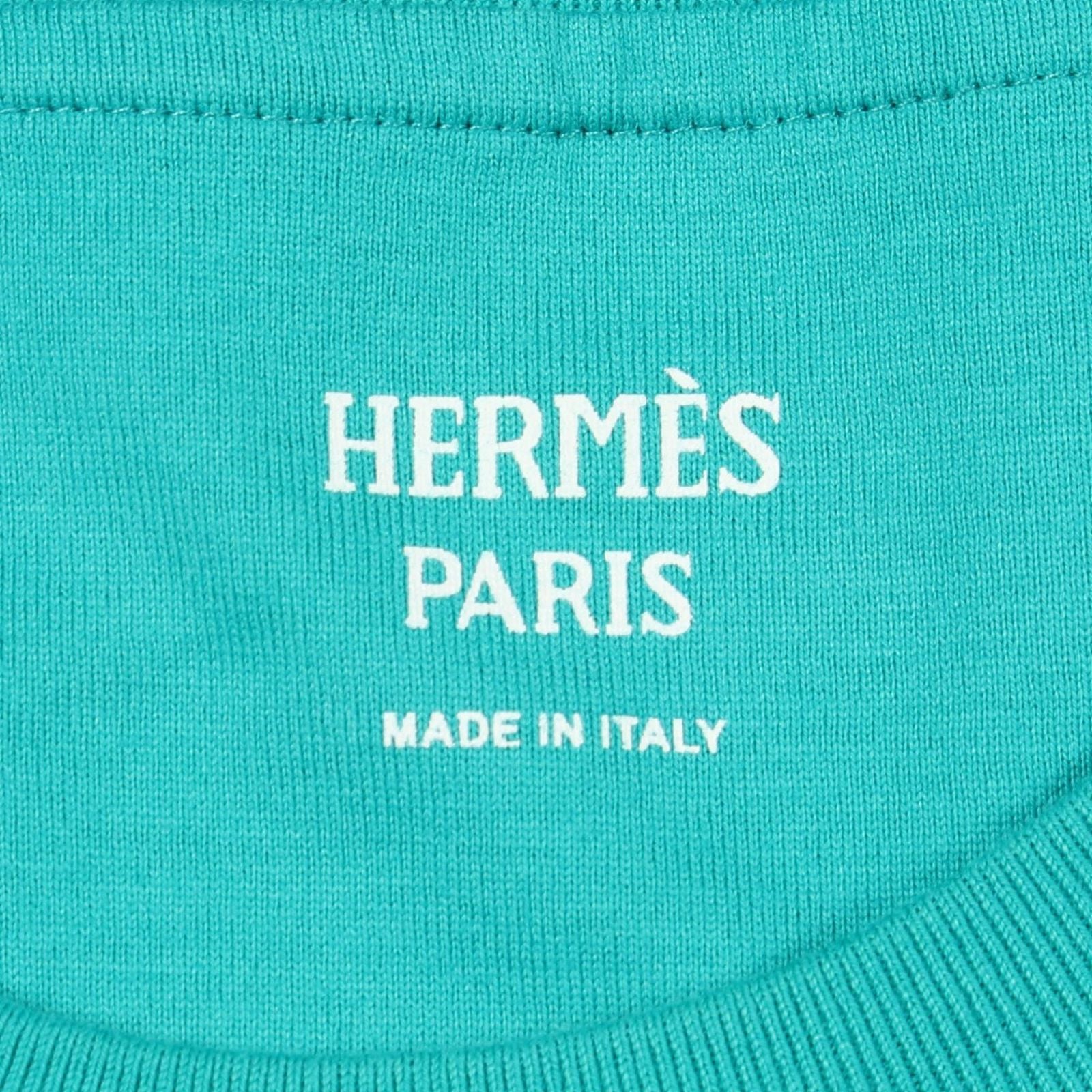 Hermes Dress T-Shirt with Embroidered Pocket Cotton — view 3