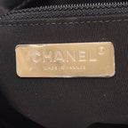 Chanel Shoulder Bag CC Logo Black Multicolor Fabric Leather Round Flap Chain — view 4