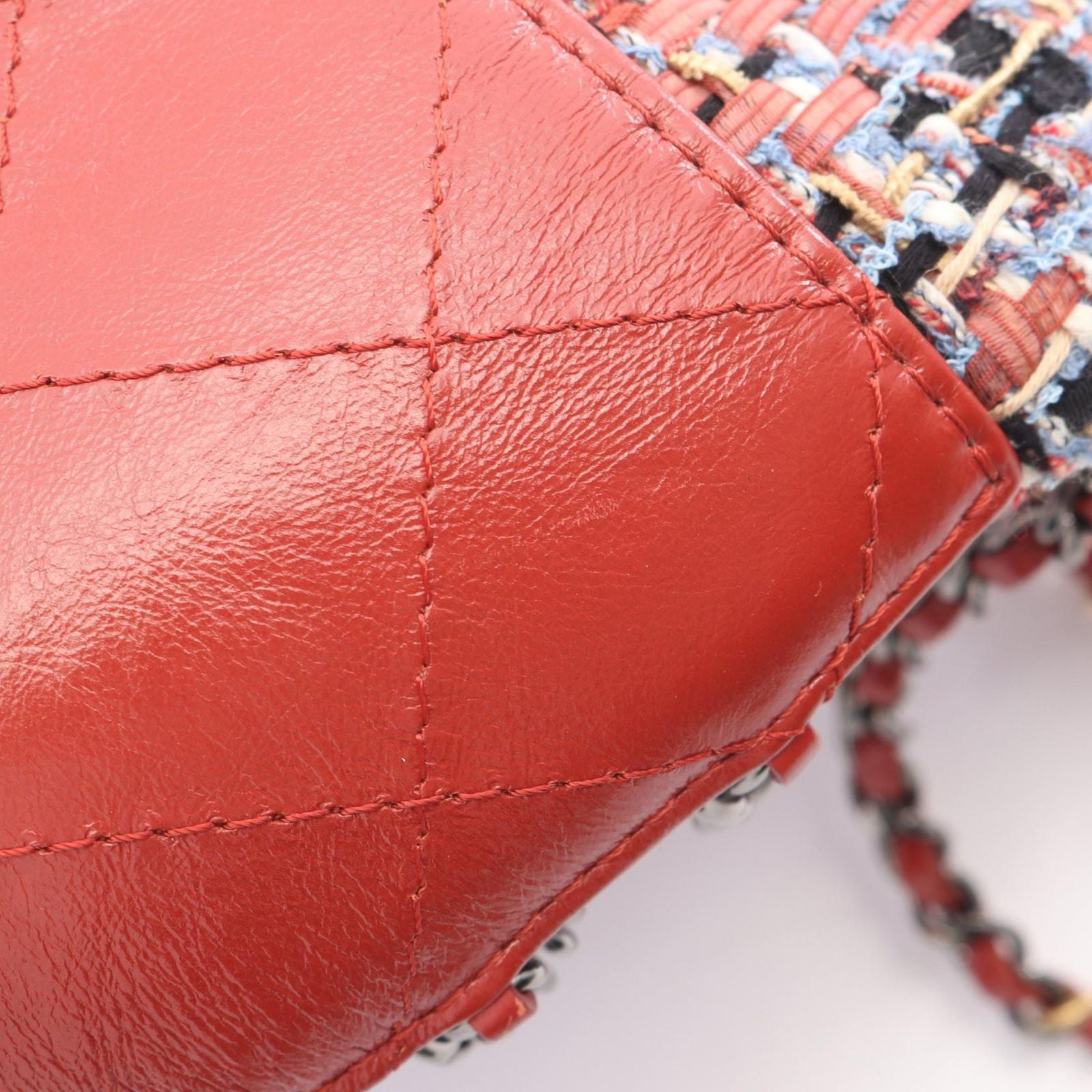 Chanel Shoulder Bag Gabriel de Drawstring Chain Multi Fabric Leather de Small — view 8