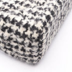 Chanel Shoulder Bag Quilted Houndstooth Black White Fabric Mini Chain — view 7