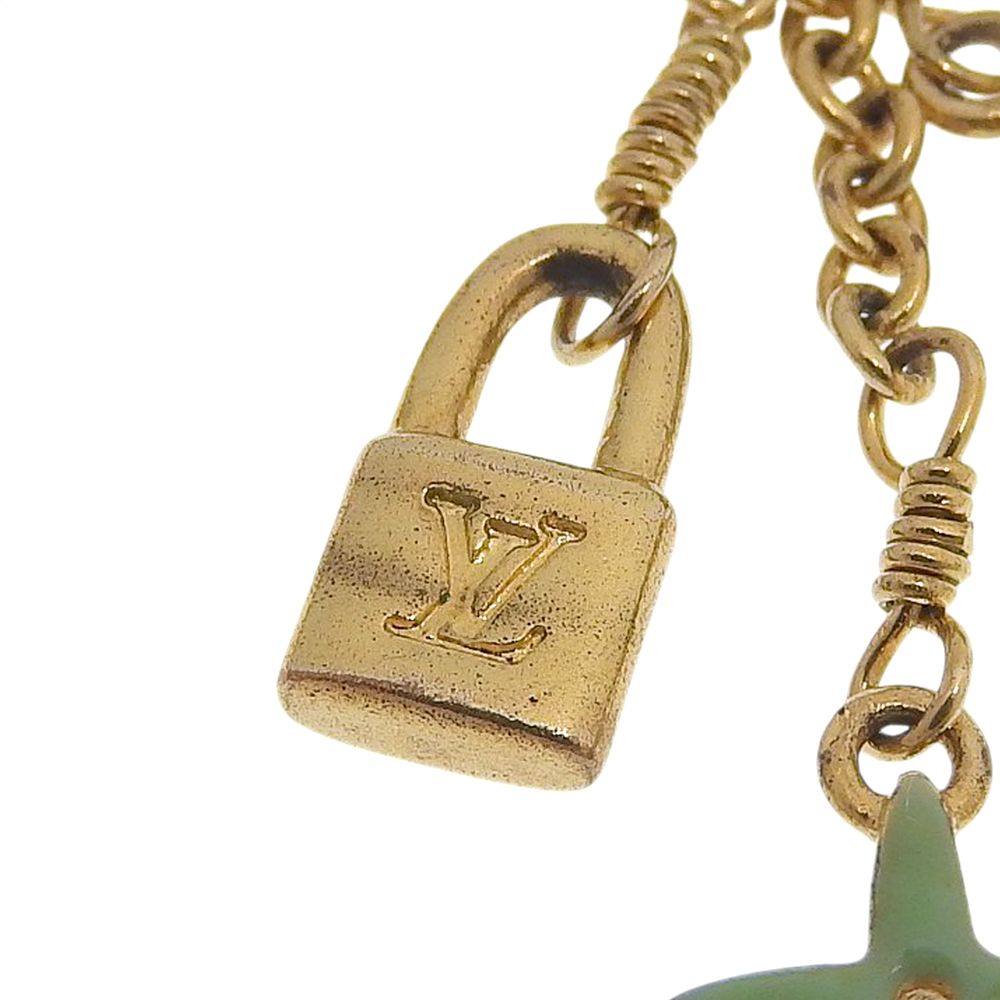 Louis Vuitton Cles All Sweet Monogram Gold Plated Earrings — view 5