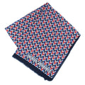 Louis Vuitton Ten Shawl Pattern Navy Cotton Hemp Scarf