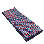 Louis Vuitton Ten Shawl Pattern Navy Cotton Hemp Scarf — view 3