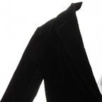 Dior Vintage Velour Tailored Jacket M Fully Lined Black Single TQ — view 5