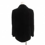 Dior Vintage Velour Tailored Jacket M Fully Lined Black Single TQ — view 2