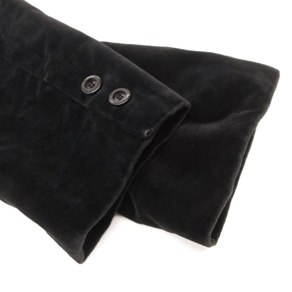 Dior Vintage Velour Tailored Jacket M Fully Lined Black Single TQ — view 6