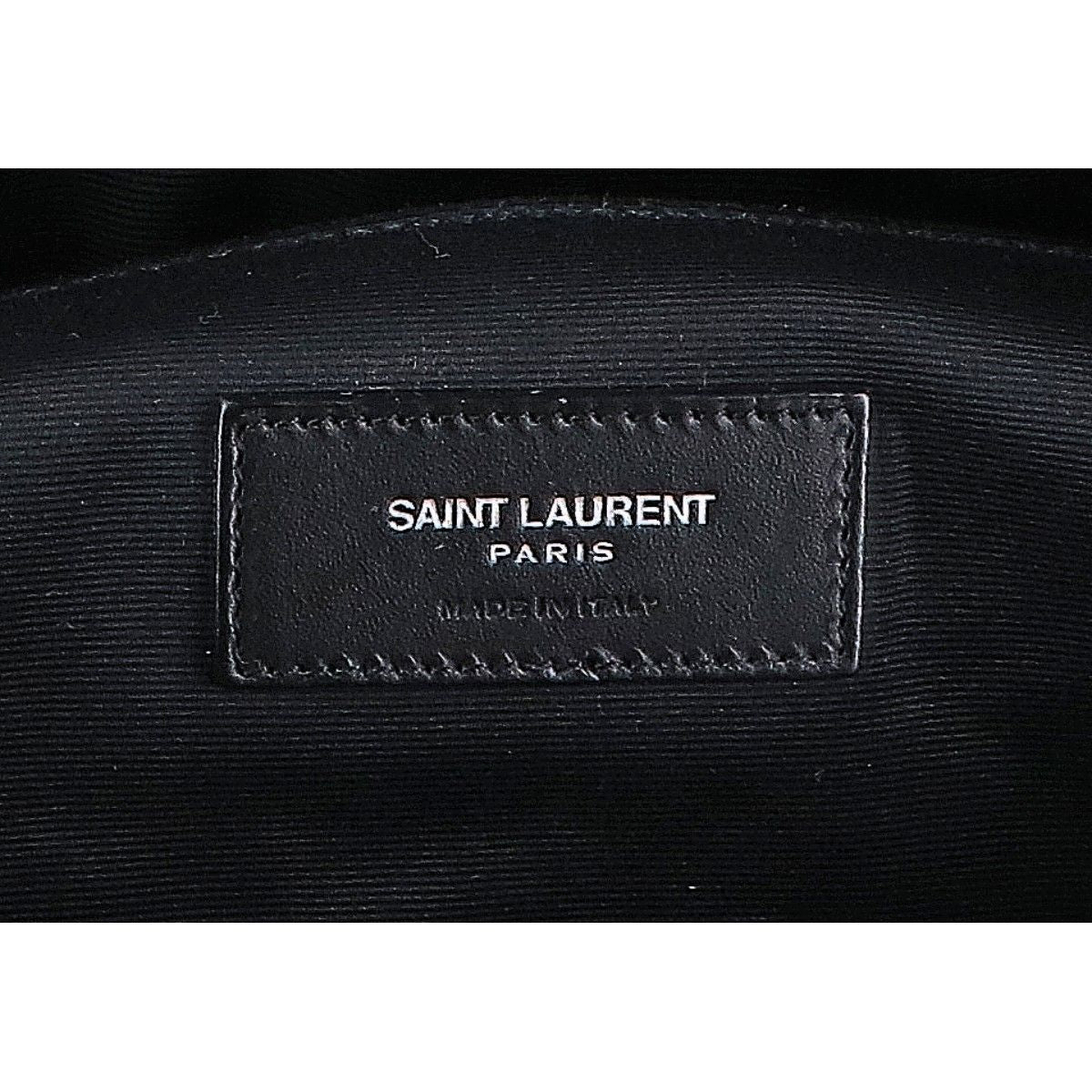 Saint Laurent Paris Canvas Leather Belt — view 7