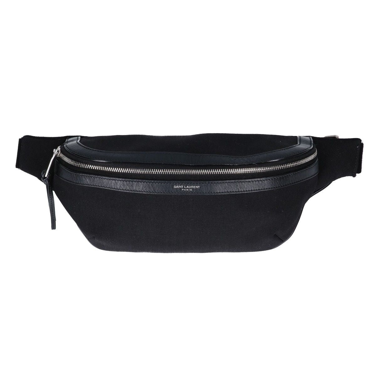 Saint Laurent Paris Canvas Leather Belt