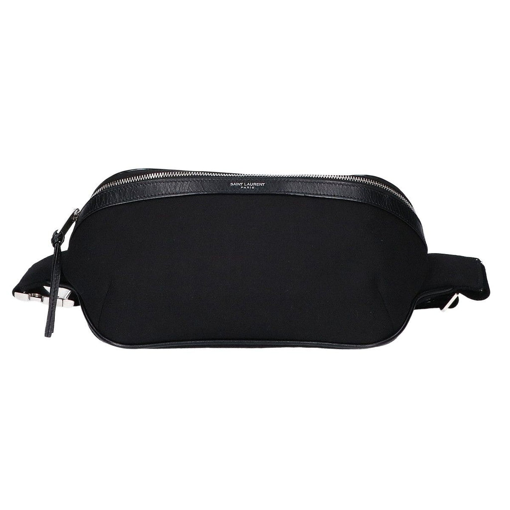 Saint Laurent Paris Canvas Leather Belt — view 5