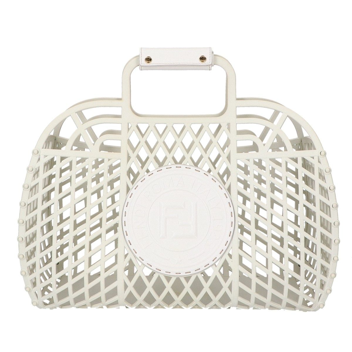 Fendi Basket Bag Handbag White