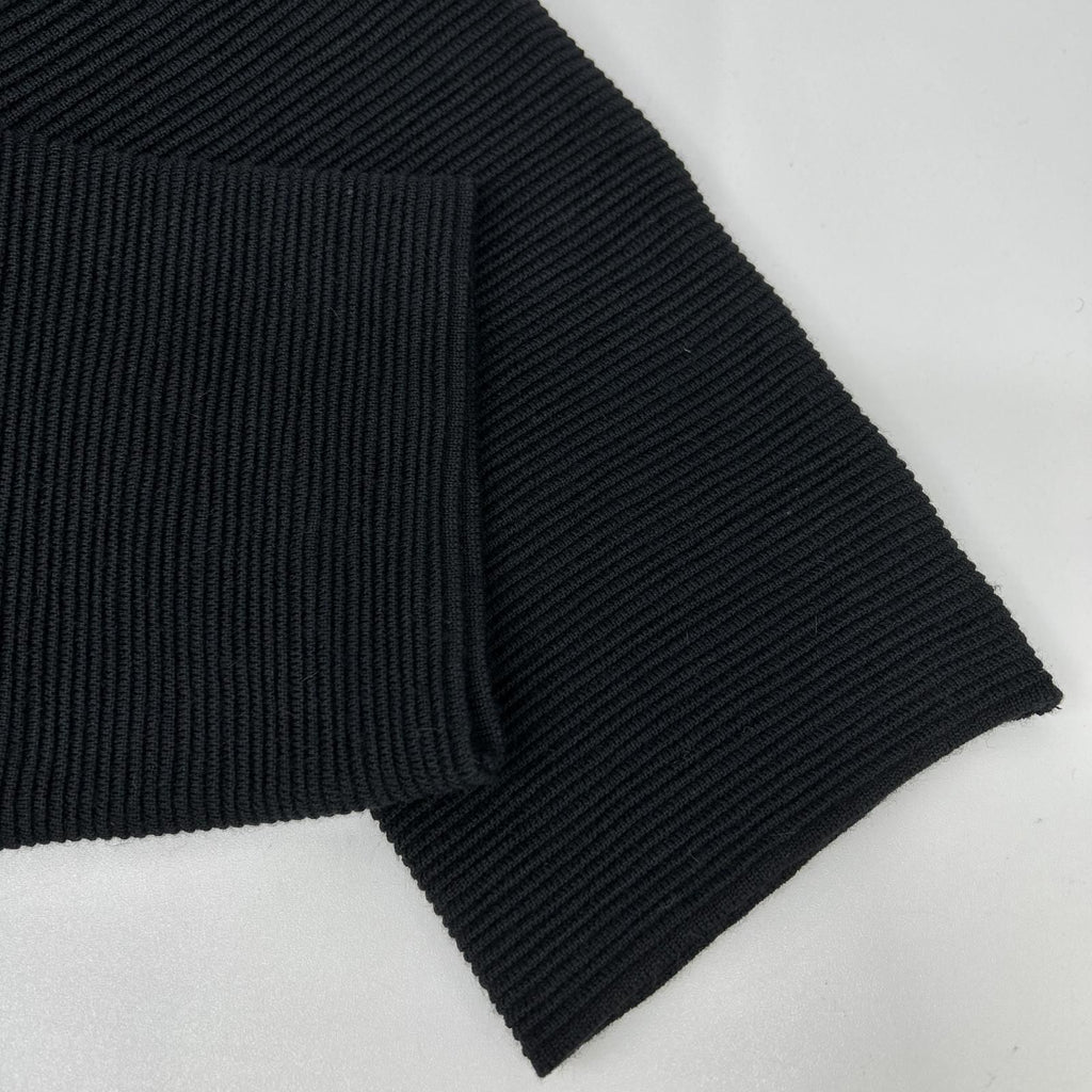 Chanel Black CC Button Knit Sweater 40 — view 8