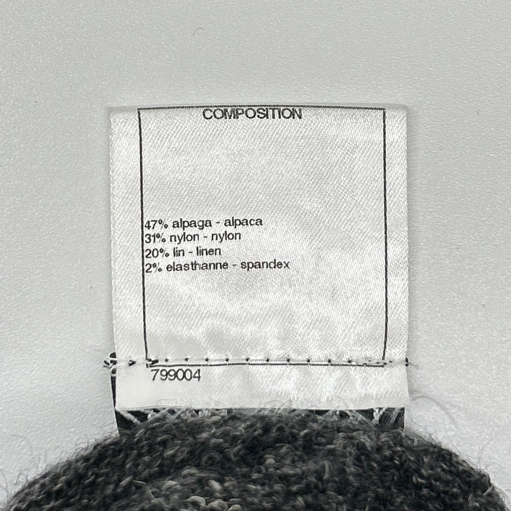 Chanel Gray Alpaca Blend Turtleneck Knit 38 Sweater — view 4