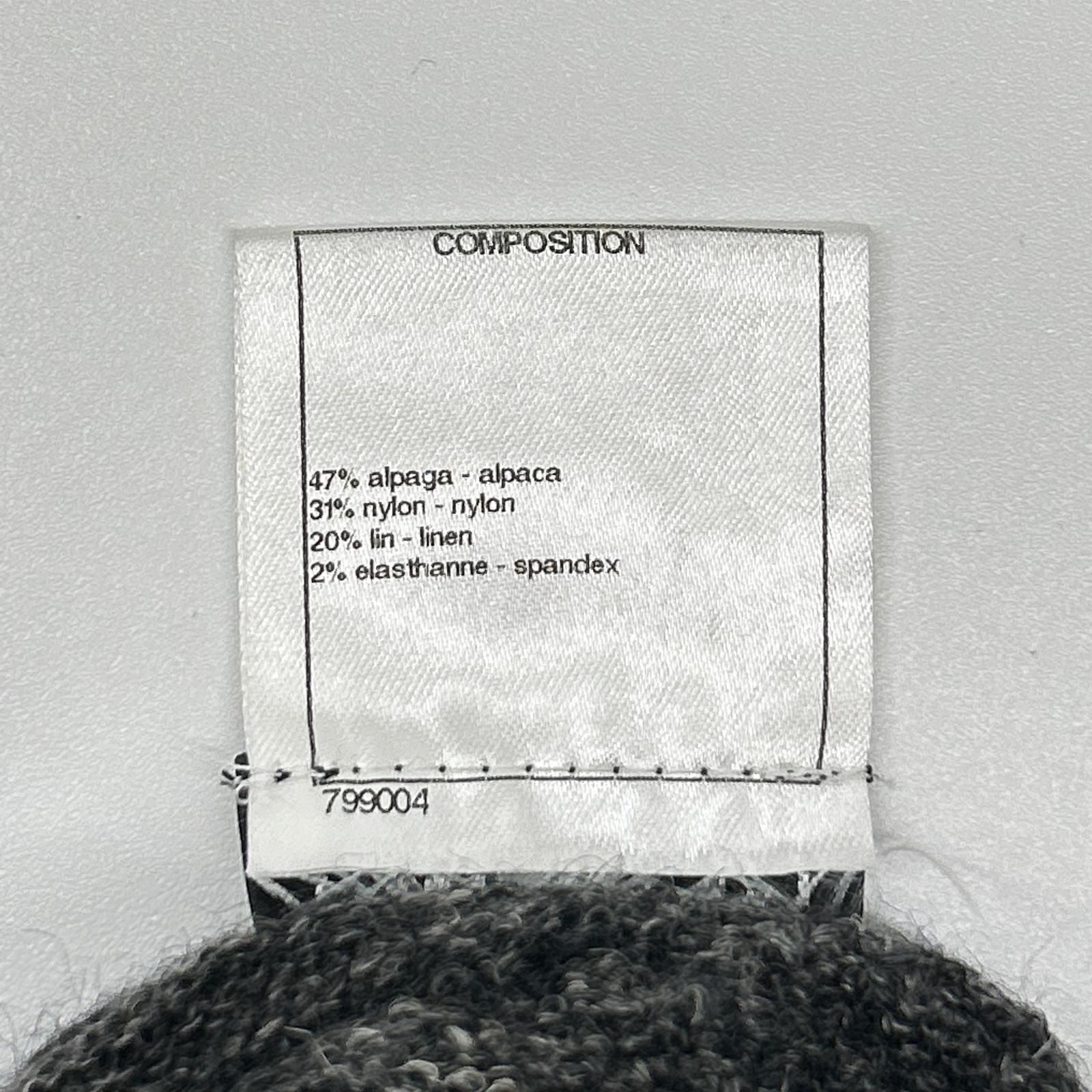 Chanel Gray Alpaca Blend Turtleneck Knit 38 Sweater — view 4