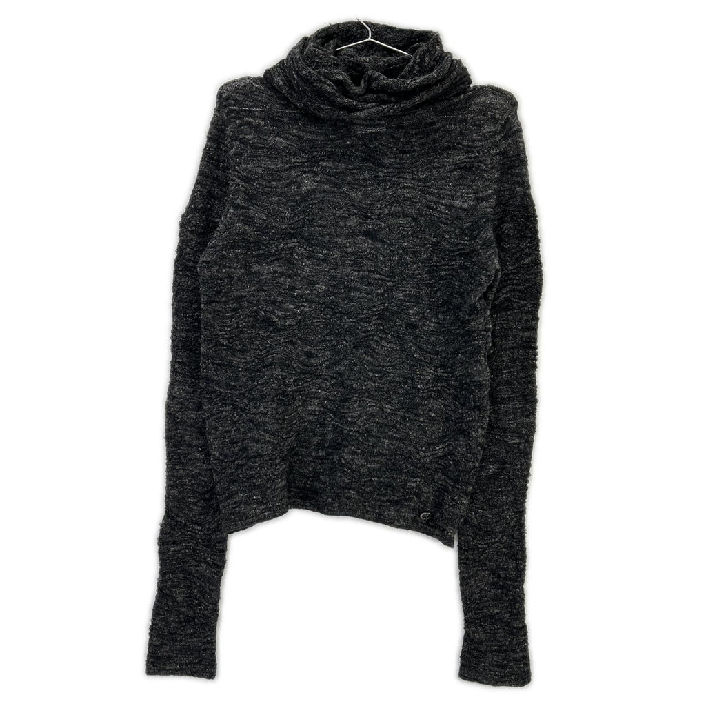 Chanel Gray Alpaca Blend Turtleneck Knit 38 Sweater