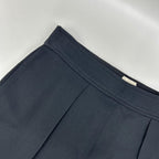 Hermes Black Rayon Silk 1 Tuck Wide Pants 34 — view 6