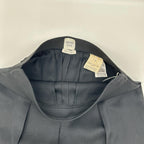 Hermes Black Rayon Silk 1 Tuck Wide Pants 34 — view 7
