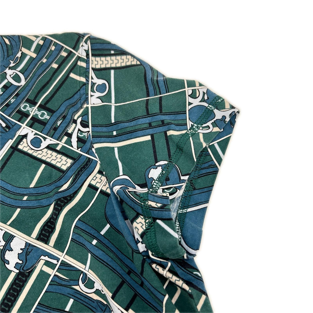 Hermes Green en Desordre Et Chaines T-Shirt 36 — view 7