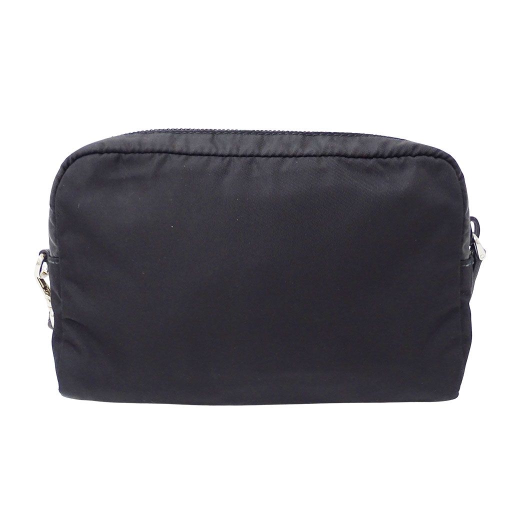 Prada Pouch Nylon Black Makeup Case Simple — view 2
