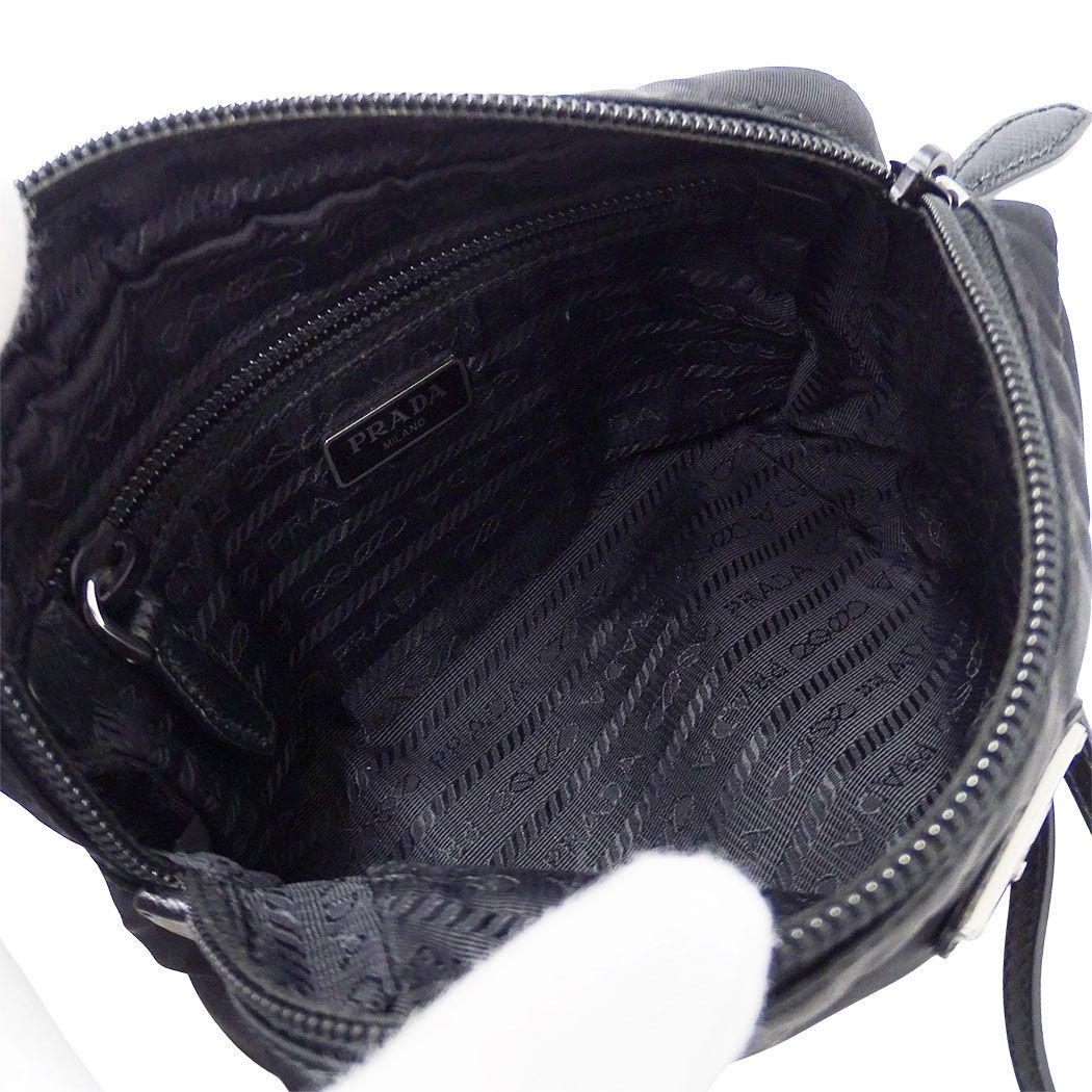 Prada Pouch Nylon Black Makeup Case Simple — view 8