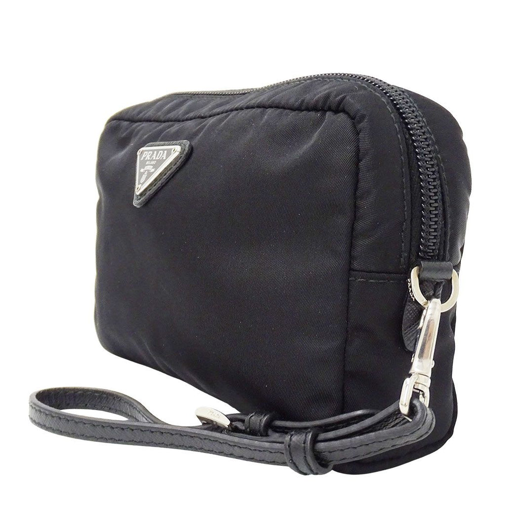 Prada Pouch Nylon Black Makeup Case Simple — view 4
