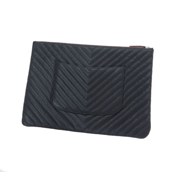 Chanel Caviar Chez Blanc Clutch — view 3