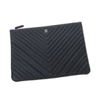 Chanel Caviar Chez Blanc Clutch