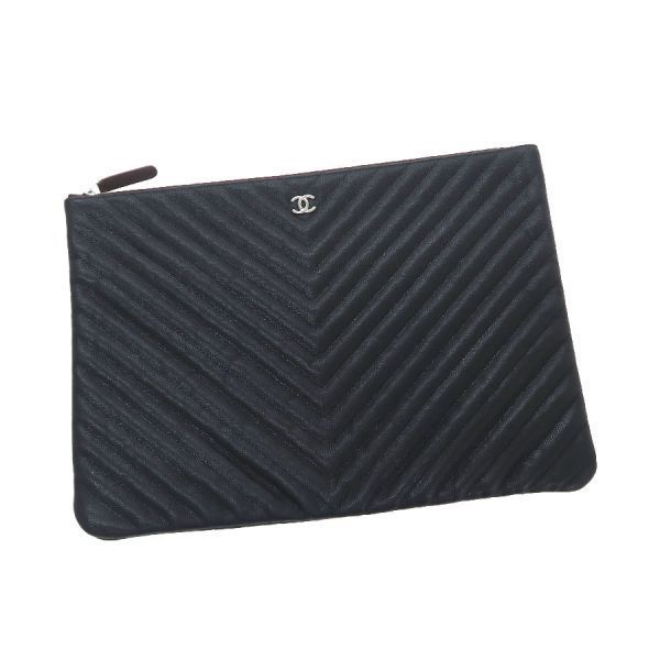 Chanel Caviar Chez Blanc Clutch