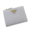 Prada Compact Wallet Gray