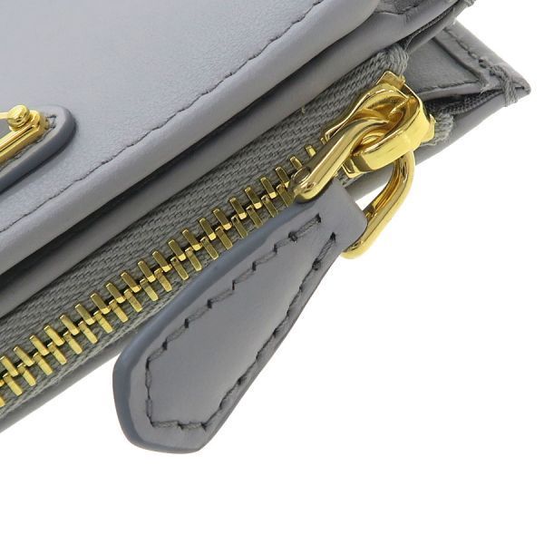 Prada Compact Wallet Gray — view 8